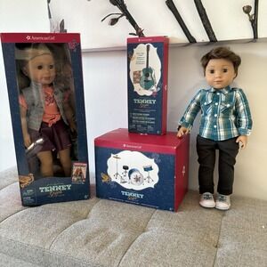 AmericanGirl/Boy‎  Doll Set, Tenny Grant Logan Everett, OriginalMusicGuitar